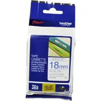 Brother TZE243 18 BLUE ON WHITE