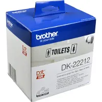 Brother DK-22212 -rullatarra, filmi, 62 mm, musta/valkoinen