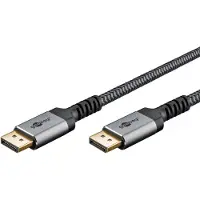 Goobay DisplayPort Plus 2.0/2.1 - Näyttökaapeli - 3m - Harmaa