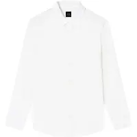 Armani Exchange for man. XM001587AF16631U0009 Shirt Logo Jacquard white (L), Casual, Cotton, Classic, Long sleeve