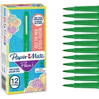 Papermate PAPER MATE kuitukärkikynät Flair B Green 12 kpl