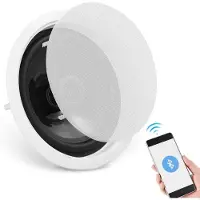 Vevor 6,5" Bluetooth-kattokaiuttimet, 150 W, uppoasennettava katto- ja seinäkaiutinjärjestelmä, 8 Ω:n impedanssi, 89 dB:n herkkyys, kotikeittiöön, olohuoneeseen, makuuhuoneeseen tai katetuille ulkokui