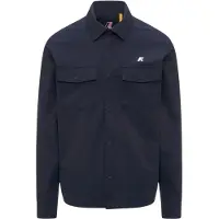 K-way for man. K5138MW Umbert Stretch 2Layers navy shirt (L), Blue, Casual, Polyester