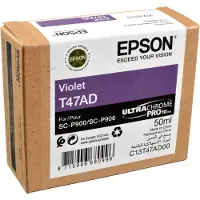 Epson SINGLEPACK VIOLET T47AD ULTRACHROME PRO 10 INK 50ML (C13T47AD00)