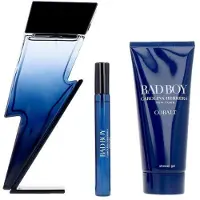 Carolina Herrera Bad Boy Cobalt Eau De Perfume Spray 100ml Set 3 Pieces