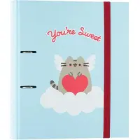 Pusheen - A4-kansio Purrfect Love -mallistosta (2 rengasta, kuminauha)
