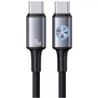 Usams USB-C - USB-C -kaapeli 1,2 m 240 W pikalataus harmaa