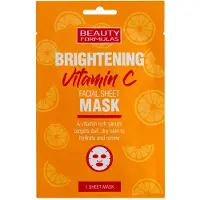 Beauty Formulas Brightening Vitamin C -kasvonaamio, kirkastava C-vitamiinilla, 1 kpl