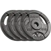 Rebel Obciążenie żeliwne zestaw 4x5kg 20kg otwór 31mm talerz z uchwytami