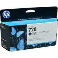 HP – 728 130-ml Matte Black DesignJet Ink (3WX25A)