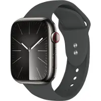 Crong Liquid - Apple Watch -ranneke 44/45/46/49 mm (grafiitti)