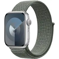 Crong Nylon - Sport Band Apple Watchille 44/45/46/49 mm (Sotilasvihreä)