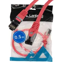 Lanberg PCF8-10CU-0050-R, 0,5 m, Cat8.1, S/FTP (S-STP), RJ-45, RJ-45, Punainen