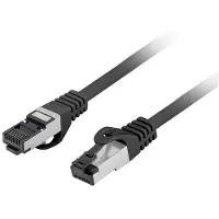Lanberg PCF8-10CU-0025-BK, 0,25 m, Cat8.1, S/FTP (S-STP), RJ-45, RJ-45, Musta