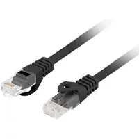 Lanberg PCU6-10CU-0050-BK, 0,5 m, Cat6, U/UTP (UTP), RJ-45, RJ-45, Musta