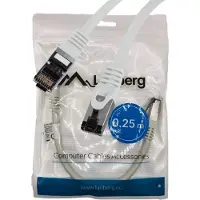 Lanberg PCF8-10CU-0025-S, 0,25 m, Cat8.1, S/FTP (S-STP), RJ-45, RJ-45, Harmaa