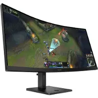 HP – OMEN 34 tuuman WQHD 180 Hz -kaareva pelinäyttö – 34c G2, 86,4 cm (34"), 3440 x 1440 pikseliä, Wide Quad HD, LCD, 1 ms, Musta (AV4C1E9#ABB)
