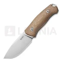 MKM Knives Small LOV - M390 - Natural Canvas Micarta veitsi