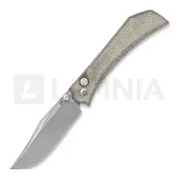Mercury Amon - Elmax - Green Canvas Micarta kääntöveitsi
