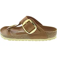 Birkenstock Varvastossut 'Gizeh' ruskea / kulta