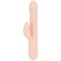Good Vibes Only - Thrusting Vibrator - Soft Silicone - Pink