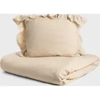 Homla Vuodevaatteet | MORAIN | beige mikrokuitua ja pitsiä | 140x200 + 1*50x60 cm | 734410