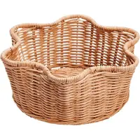 Pick a Poppy Rattan-pyöreä kori Natural, 23 cm