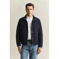 Gant for man. 7006638 Navy quilted jacket (M), Casual, Polyester