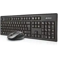 A4Tech 7100N pöytänäppäimistö Mukana hiiri RF Wireless QWERTY English Black