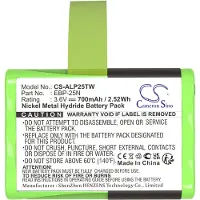 123accu Alinco DJ-S41 DJ-SR1 PMR446 akku 700mAh