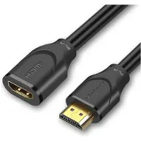 INF HDMI-jatkojohto, uros-naaras, 2.0-versio, 4K 60Hz, tietokoneen näytön teräväpiirtojatkojohto, 18 Gbps tiedonsiirtonopeus 2 m