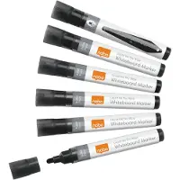 Nobo Liquid Ink - marker - black (pack of 12)