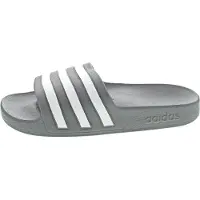 Adidas Pistokkaat 'Adilette Aqua' grafiitti / valkoinen