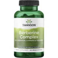 Swanson Health Berberine Complex kanelin kanssa, Gymnema & Fenugreek - 90 Veg Kapselit