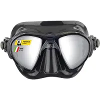 Cressi Nano Dark Mirror Keihäänheitto的面罩