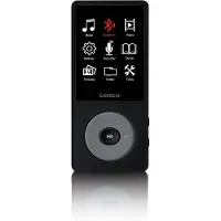 Lenco MP3/MP4-soitin Bluetooth:llä ja 8 GB:n sisäisellä muistilla Musta