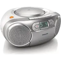 Philips AZ127 -kannettava CD-soitin, hopea