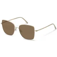 Rodenstock Aurinkolasit - - R1446 - Kulta metallikehys - Neliömuoto 58 mm - Silmälasi 18 mm / Sangan pituus 145 mm