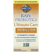 Garden of life , RAW Probiotikot Ultimate Care, 30 Kasvispillereitä