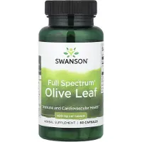 Swanson Health Täyden spektrin oliivilehtiuute, 400 mg - 60 kapselia