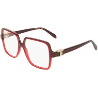 Ferragamo Näkölasit - - SF3058 - Kirkas tummanpunainen akryyli - 56-15-145 - Naisille