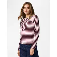 Pieces Pcruka Ls Top Jrs Noos Bc - Burgundy - L