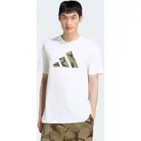 Adidas M Camo Logo T - White - L