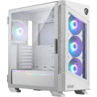 MSI MPG VELOX 100R -miditornikotelo ikkunalla ja RGB-valaistuksella, valkoinen