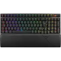 Asus ROG Strix Scope II 96 Wireless, Langallinen & langaton, USB + RF Wireless + Bluetooth, Mekaaninen, QWERTZ, RGB LED, Musta (90MP037A-BKDA01)