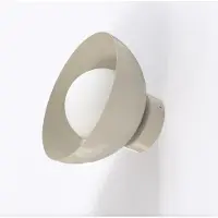 Valotorni Bibi seinävalaisin 18cm 1xG9 Mokka/valkoinen
