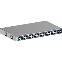 Netgear GS748T, Hallittu, L2/L3/L4, Gigabit Ethernet (10/100/1000), Täysin kaksipuolinen, Telineasennus