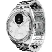 Withings ScanWatch Nova Brilliant Edition, 39 mm:n hybridi-älykello, hopea