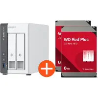 Qnap TS-216G NAS- ja tallennuspalvelimet Tower Cortex-A Cortex-A55 4 GB 0 TB Valkoinen (TS-216G)
