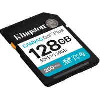 Kingston Canvas Go Plus 128GB SDXC muistikortti UHS-I U3 V30